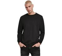 Urban Classics Men's Basic Terry Crew Sweatshirt, Black (Black 00007), XXXL