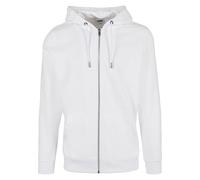 Urban Classics Men's Basic Terry Zip Hoody Cardigan Sweater, White, XL