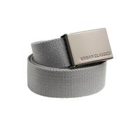 Urban Classics Canvas Belt, Grey, One Size