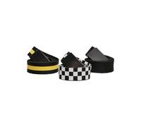 Urban Classics Men's Belts Trio, Multicolour (Black/White/Yellow 01181), No Aplica (Size: L/XL)