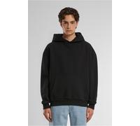 Urban Classics Mens Black Cotton Blend Ultra Heavy Kangaroo Pocket Oversized Hoody - Size Large