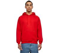 Urban Classics Men's Blank Hoody Jumper, Red, 5XL Plus