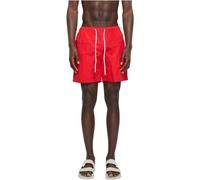 Urban Classics Men's Block Swim Shorts Trunks, Cityred, L
