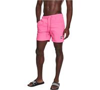 Urban Classics Men's Block Swim Shorts Trunks, Neonpink, M