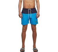 Urban Classics Men's Block Swim Shorts Trunks Nvy/Tur 4XL