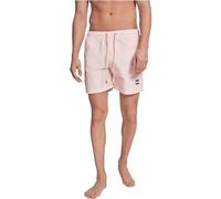 Urban Classics Men's Block Swim Shorts Trunks, Pink, M