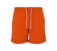 Urban Classics Men's Block Swim Shorts Trunks, Rust Orange, M