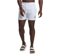 Urban Classics Men's Block Swim Shorts Trunks, White, XS