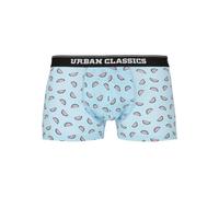 Urban Classics Men's Boxer Shorts 3-Pack Boxer Shorts, melon aop+ch blk, L