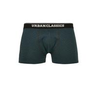 Urban Classics Men's Boxer Shorts 3-Pack, btlgrn/dkblu+bur/dkblu+wht/blk, X-Large (Pack of 3)