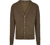 Urban Classics Men's Boxy Cardigan Sweatshirts, Olive, XXL