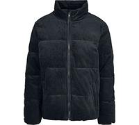 Urban Classics Men's Boxy Corduroy Puffer Jacket Women, Black, XL