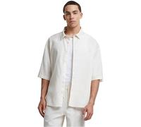 Urban Classics Men's Boxy Cotton Linen Shirt, Whitesand, XXXXX-Large