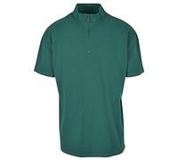 Urban Classics Men's Boxy Zip Pique Tee T-Shirt, Green, S