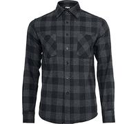 Urban Classics Basic Flannel Long Sleeve Shirt Black S Man