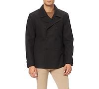 Urban Classics Men's Classic Pea Coat Jacket, Black, L