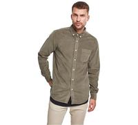 Urban Classics Men's Corduroy Shirt, Olive, L