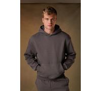 Urban Classics Men's Cotton Blend Kangaroo Pocket Fluffy Hoody in Grey | Size: XL Urban Classics Grey XL