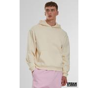 Urban Classics Men's Cotton Blend Kangaroo Pocket Fluffy Hoody in Off-White | Size: Large Urban Classics Off-White L