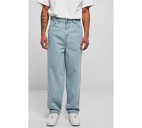 Urban Classics Mens Cotton Straight Leg Washed Denim Jeans -