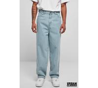 Urban Classics Men's Cotton Straight Leg Washed Denim Jeans in Light Blue | Size: 34 Urban Classics Light Blue 34