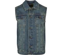 Urban Classics Men's Denim Vest Gilet, Blue (Lightblue 344), L UK