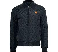 Urban Classics Men's Diamond Quilt Nylon Jacket, Black (Black 7), 5XL