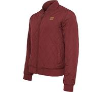 Urban Classics Men's Diamond Quilt Nylon Jacket, Red (Burgundy 606), XL