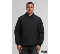 Urban Classics Men's Diamond Quilted Collared Lightweight Jacket in Black | Size: XL Urban Classics Black XL