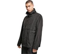 Urban Classics Men's Double Pocket Nylon Crepe Jacket, Black, L