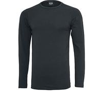 Urban Classics Men's Fitted Stretch L/S Tee, Black, XL