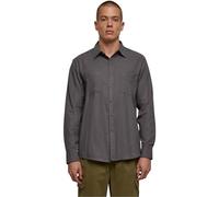 Urban Classics Men's Flanell Shirt, Darkshadow/darkshadow, L