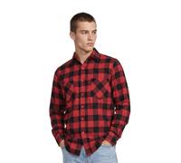 Urban Classics Men's flannel shirt, Blk/Red, M