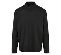Urban Classics Men's Heavy Boxy Mock Neck Longsleeve T-Shirt, Black, M