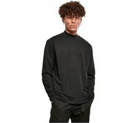 Urban Classics Men's Heavy Boxy Mock Neck Longsleeve T-Shirt, Black, XL