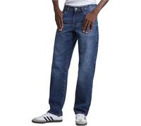 Urban Classics Mens Heavy Ounce Straight Fit Jeans Pants, New Dark Blue Washed, 28 UK
