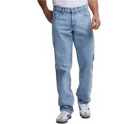 Urban Classics Men's Heavy Ounce Straight Fit Jeans Pants, New Light Blue Washed,