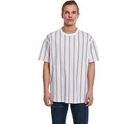 Urban Classics Men's Heavy Oversized Aop Stripe Tee T Shirt, White (White/Navy 01289), XXL UK