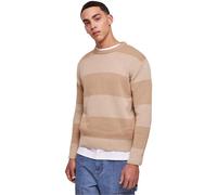 Urban Classics Men's Heavy Oversized Striped Sweatshirt, Warmsand/wetsand, L