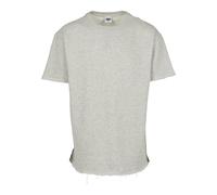 Urban Classics Men's Herringbone Terry Tee Men's T-Shirt Available in Light Grey Sizes S to XXL, Lightgrey, XL