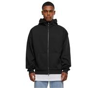Urban Classics Men's High Neck Zip Hoody Hooded Sweatshirt, Black, S