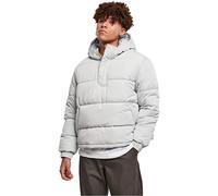 Urban Classics Men's Hooded Cropped Pull Over Jacket, lightasphalt, M