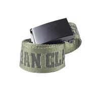 Urban Classics Men's Jaquard Logo Belt, Multicolour (blk/darkolive/blk 01427), 120 cm