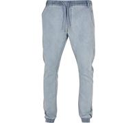 Urban Classics Men's Knitted Denim Jogpants Pants, Lighter Washed, L