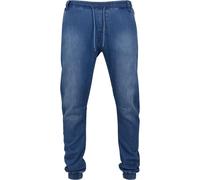 Urban Classics Men's Knitted Denim Jogpants Sports Pants, Blue (Blue Washed 799)