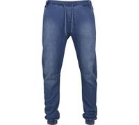 Urban Classics Men's Knitted Denim Jogpants Sports Pants, Blue (Blue Washed 799), S