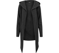 Urban Classics Men's Long Hooded Open Edge Cardigan Long Frayed Sleeve Sweatshirt with Hoodie, Open Front Cardigan for Men (pack of 1)