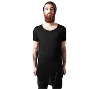 Urban Classics Men's Long Open Edge Front Zip Tee T-Shirt