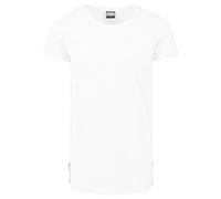 Urban Classics Men's Long Shaped Side Zip tee T-Shirt, White (White 220), S