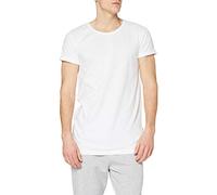 Urban Classics Men's Long Shaped Side Zip tee T-Shirt, White (White 220), S